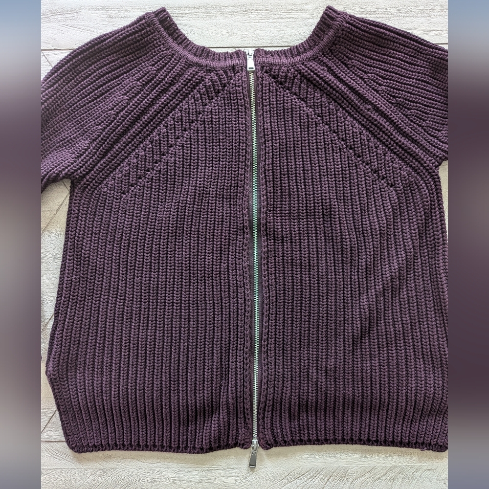 REVOLVE Zippered-Back Oversized Knit Sweater (XS)